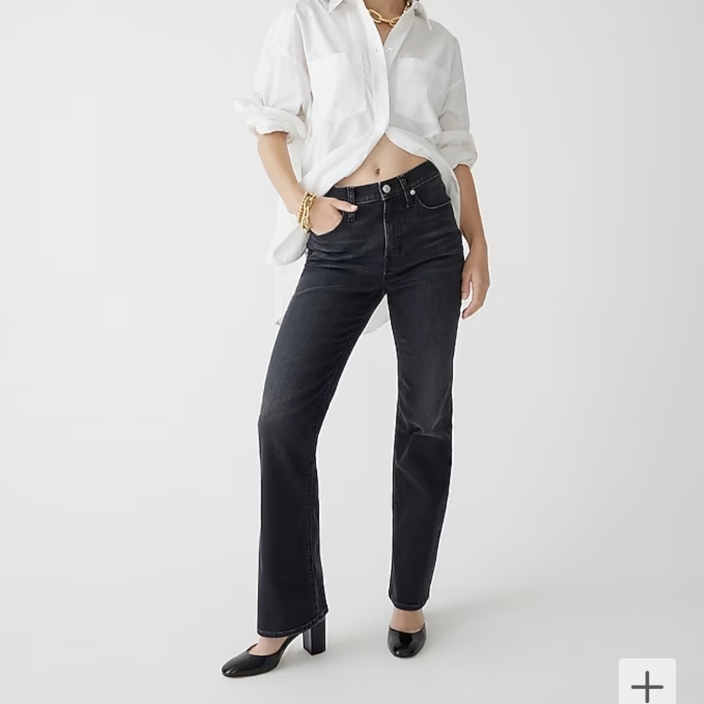 NWT J. Crew Slim Demi Boot Jeans Black 29T